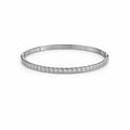 Silver jonc bracelet Lina from GalerieShop.fr, featuring a sleek design and elegant finish, displayed on a white background.