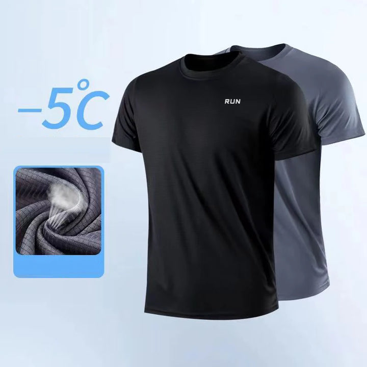 T-shirt, Run, Manche courte, Course, Sport, Tenue de sport, T-shirt de course, Performance, Fitness, Vêtements de sport,